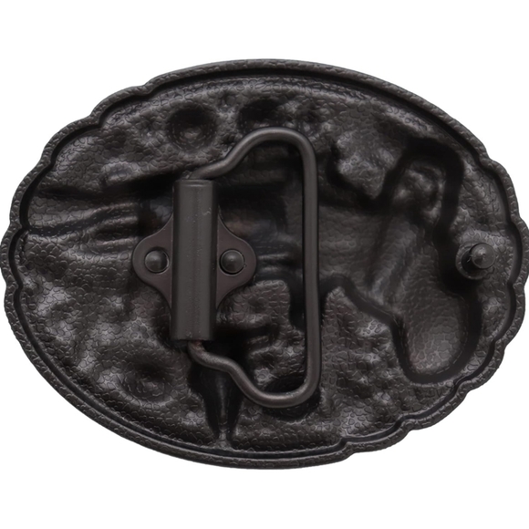 COPY - New fake revolver belt buckle approximately 3.75" - Picture 5 of 6